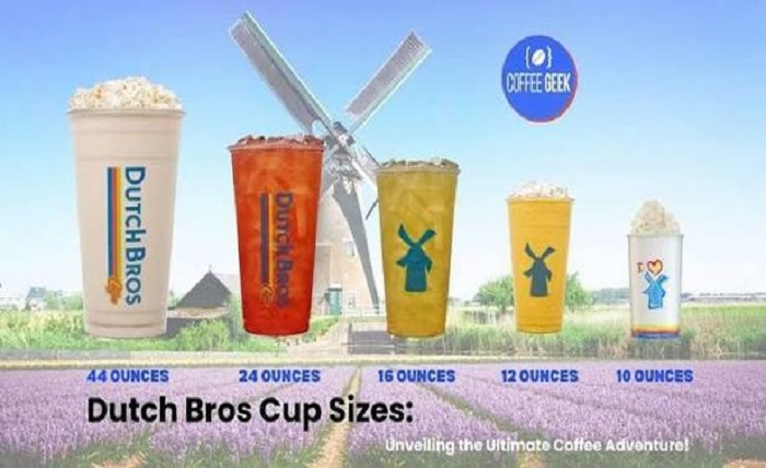 dutch bros sizes